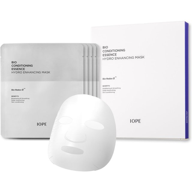 IOPE Offizielle Bio Essence Tuchmaske 5 Stück Hyaluronsäure Tuchmaske Anti-Aging Pflege Koreanische Packung Hautpflege Koreanische Maske white