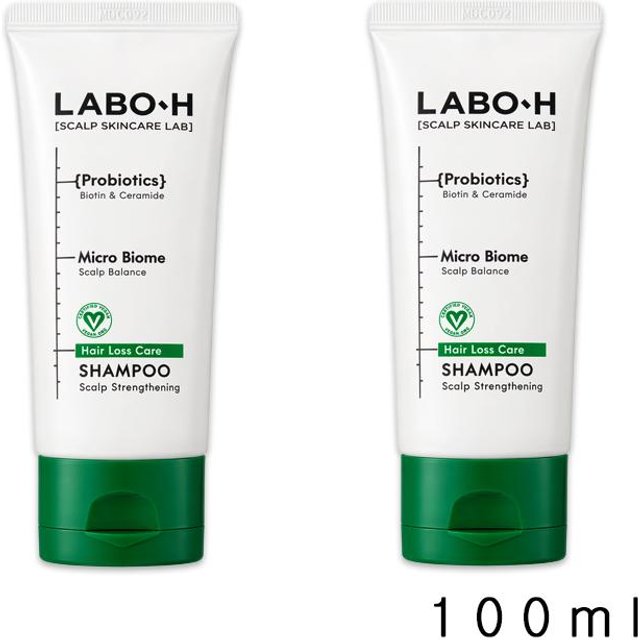 LABO-H Shampooing Fortifiant pour Cuir Chevelu 50mL, 100mL, 400mL, 750 mL (11 possibilités) #100ml x 2pcs