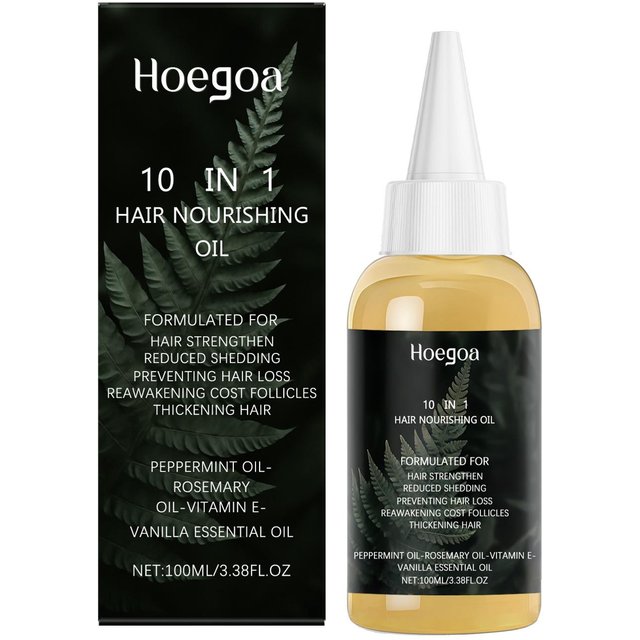 HOEGOA Rosmarin Haarpflegeöl Stärkt Haarsträhnen Feuchtigkeitsspendende Nährpflege 50ml