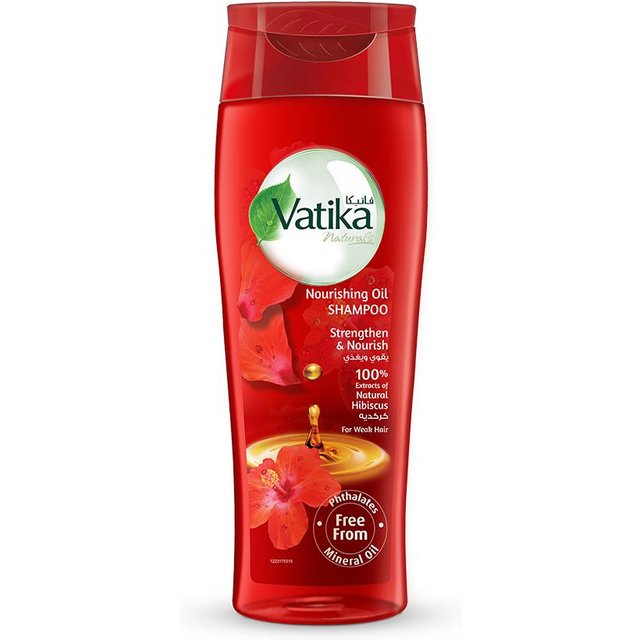 Vatika Naturals Shampoo-Linie - Machen Sie Ihr Haar gesund und stark Natural Hibiscus 425ml.