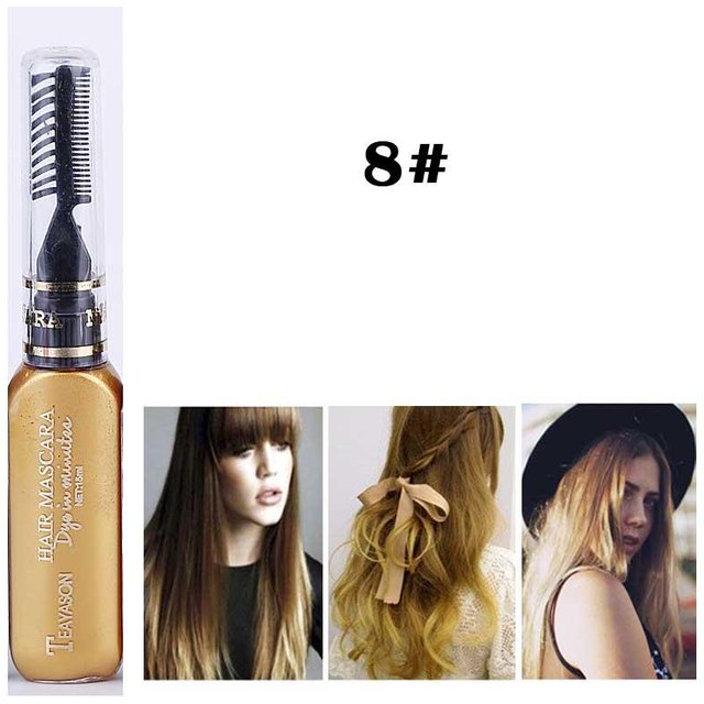 13 Farben Einmalige Haarfarbe Haarfärbemittel Temporäre ungiftige DIY Haarfarbe Mascara Farbstoff Cremepigmente