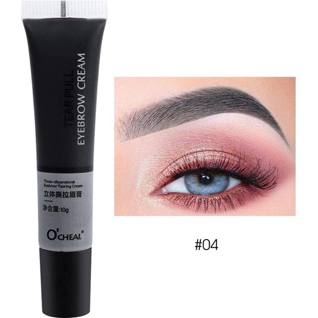 Wimpern-Augenbrauen-Tönung, schnelle Tönung, einfaches Färben, Gel-Wimpern-Set, semi-permanente Augenbrauen-Tönung, Make-up-Augenbrauencreme grau