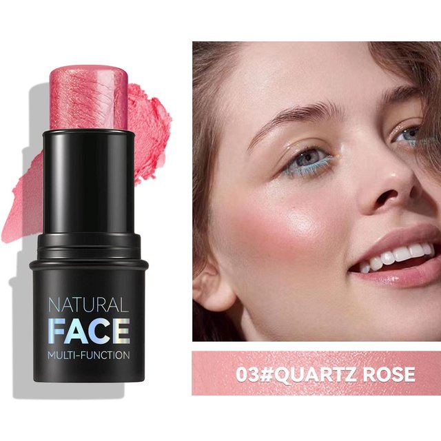 Rouge-Stick in 6 Farben, lang anhaltendes, natürliches Nude-Make-up, Rouge-Creme, leichter Konturierungsstift, Highlighter, wasserfester Concealer 3#