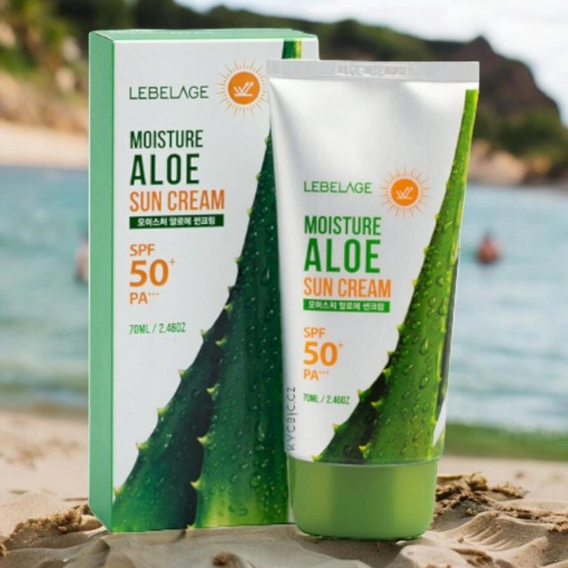 Crème Visage Lebelage Aloe, Protection Solaire, Spf 50+ 70 70 ml