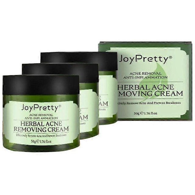 3 Pièces JoyPretty Crème Visage Herbacée Anti-Acné Éliminateur de Boutons Traitement Acné Anti-Acné Hydratante Réparatrice Dommages Soin de la Peau