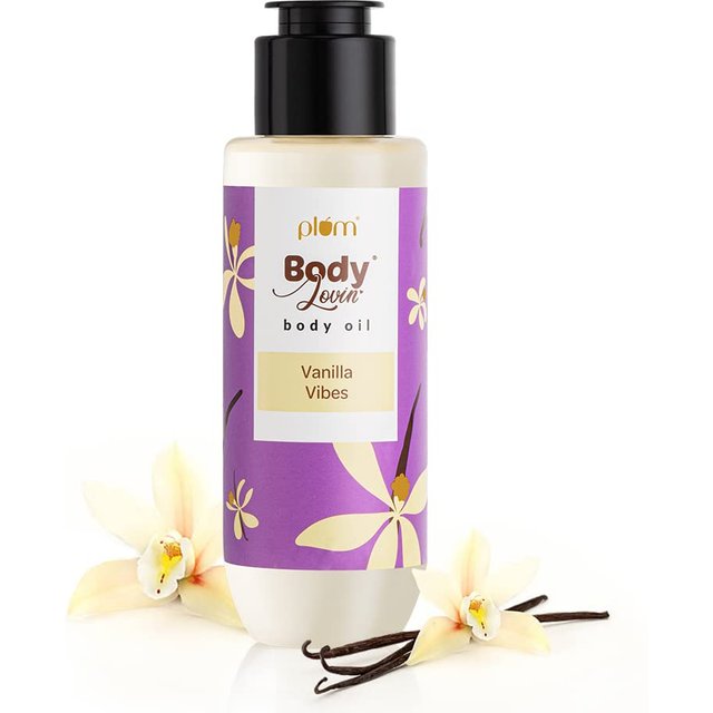 Huile pour le corps Plum BodyLovin' Vanilla Vibes | Hydratation Intense & Éclat Instantané | Parfum Vanille Chaude Longue Durée | Non Grasse & Légère | Douce & Nou white
