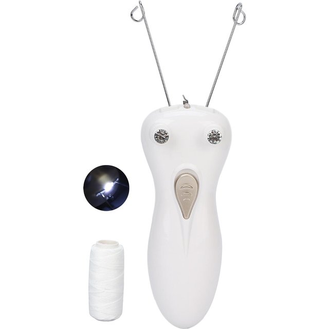 Épilateur Facial Dames Épilateur Rasoir Indolore Outil d'Épilation Personnelle pour Femmes white