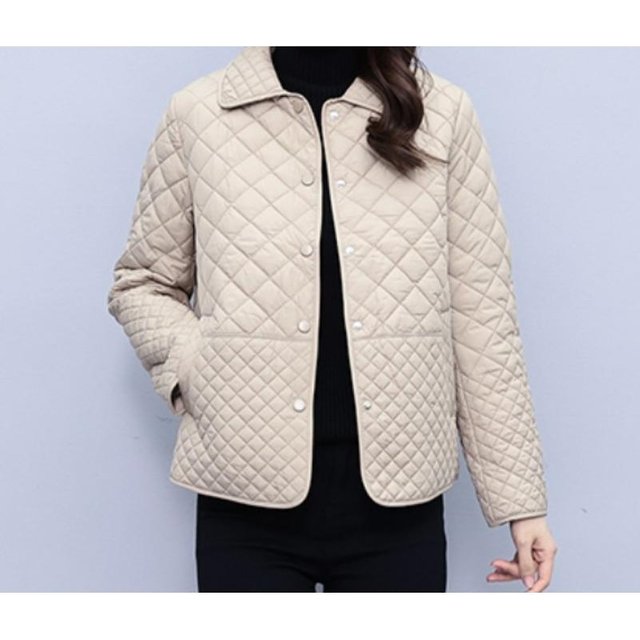 Petite veste parfumée pour femme début du printemps et de l'automne nouveaux vêtements d'automne manteau en coton fin veste en coton automne et hiver 2XL gray