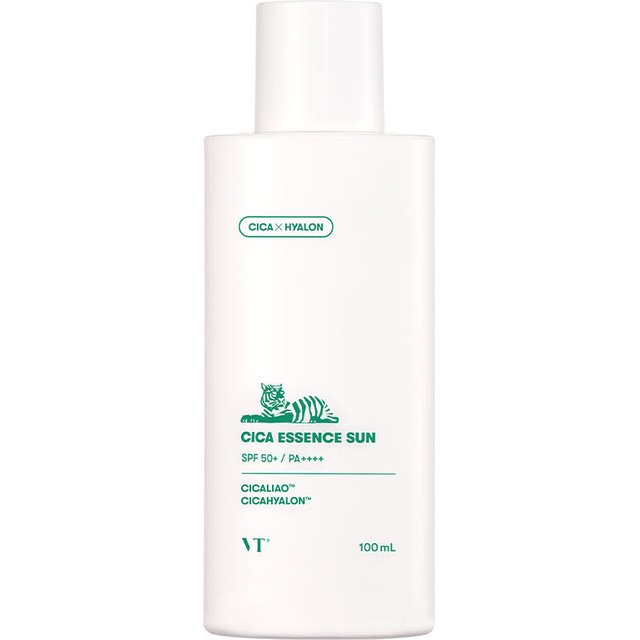 VT Cosmetics Cica Essence Sun SPF50+ PA++++ 100ml Centella Acide Hyaluronique Niacinamide Céramide Crème Solaire Hydratante