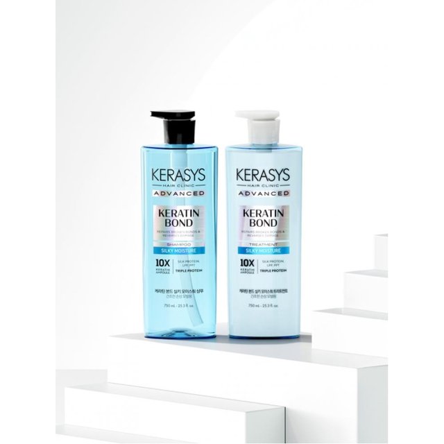 Kerasys Keratin Bond Silky Moisture Shampoo Behandlung 750ml 2 silky moisture treatments