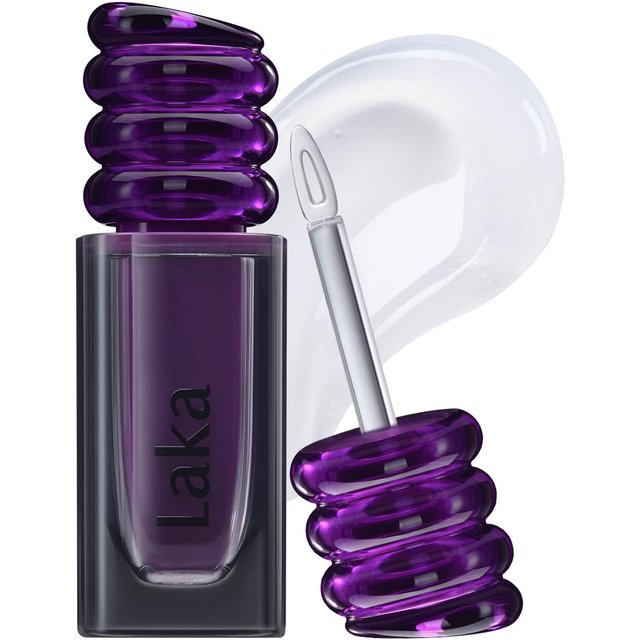 Laka Magic Lip Fixer 3,7 ml Klarer Glanz-Lippenversiegeler für langanhaltende, wischfeste, farbechte Lippenstiftfarbe white