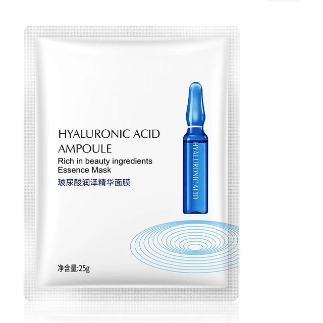 Soin du visage Masque facial Collagène Acide hyaluronique / Nicotinamide Masque Hydratant Anti-âge Régénérant Soin de la peau bleu