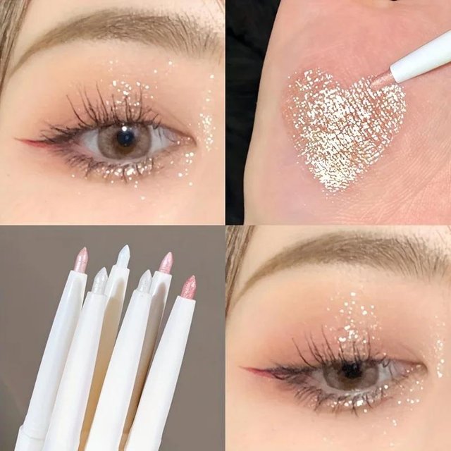 Glitter Highlighter Eyeliner Pen 3D Gesichts Make-Up Pearly Diamond Aufhellung Augenlid Unter Der Lidfalte Lidschatten Stick