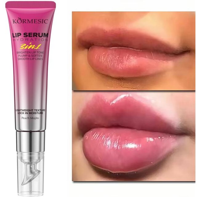 Sofort aufpolsterndes Lippen-Essenzöl Erhöht die Lippenelastizität Lang anhaltende Feuchtigkeit Pflegender Lippen-Aufpolsterer Gloss Sexy Schönheit Make-up brown