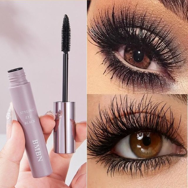 Wasserdichte Mascara Volumisierende und Verlängernde Formel Schwarzer Wimpernverstärker, Macht Sie Klar, Lang, Geschwungen, Nicht Klumpend, Wasserfest und Schweißfest black