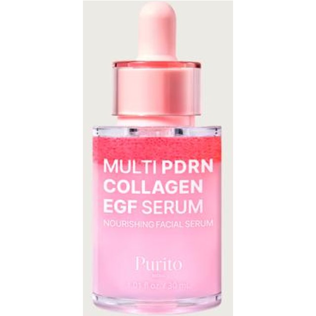 PURITO Multi PDRN Kollagen EGF Serum 30ml - Intensiv elastifizierendes & Barriere-regenerierendes Gesichtsserum