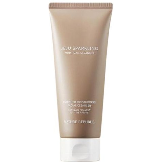 Nature Republic Jeju Mousse Nettoyante Pétillante 300 ml #Foam Cleanser 150ml x 1pcs beige