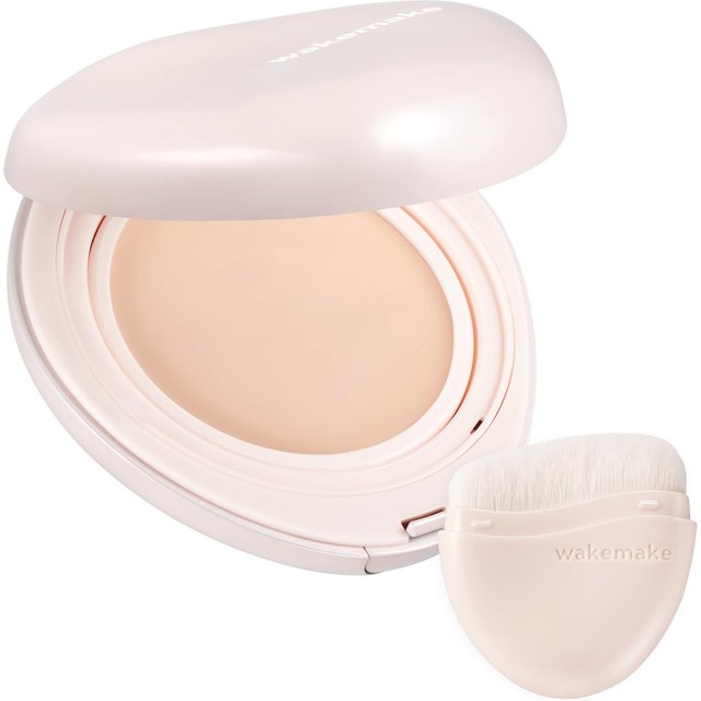 wakemake Water Glow Coating Balm 03 Natural Beige Korean Cosmetics Balm Foundation Glowing Skin Close Moisturizing Bare Skin Feel Brush Included beige