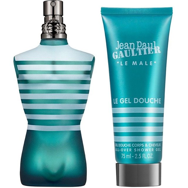Set Jean Paul Gaultier: Le Male, Eau de toilette, Für Männer, 75 ml + Le Male, Reinigendes Duschgel, Für Alle Hauttypen, 75 ml