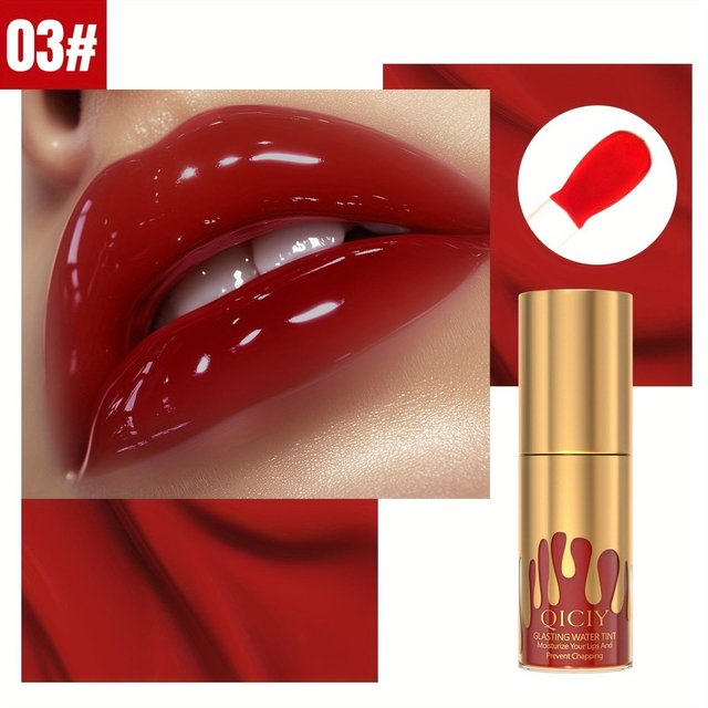 6 Farben Sexy Feuchtigkeitsspendender Lipgloss Perlmutt Anti-Trocknender Lippenstift Nicht am Becher haftend Wasserfester Nichtfettender Lippenstift beige