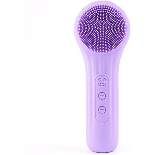 Brosse nettoyante faciale sonique étanche en silicone, masseur de soins de la peau avec vibration 3D pour le nettoyage des pores en profondeur