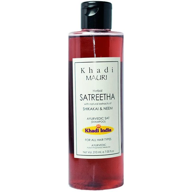 Shampoing Naturel Satritha (210ml), Satritha Herbal Hair Cleanser Khadi Mauri 14.375 white