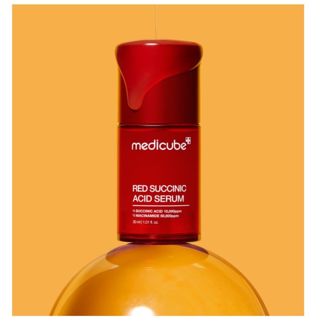 Sérum Acide Succinique Rouge Medicube 2.0 Soin Ciblé Points d'Acné Sérum Facial 30ml 1 Pack (30ml)