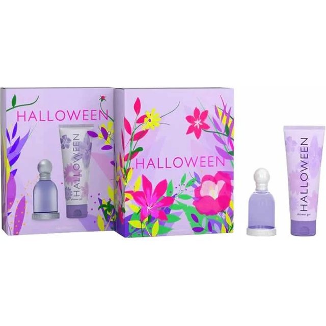 Set regalo Eau de toilette di Halloween per donna 30 ml con bagnoschiuma pink