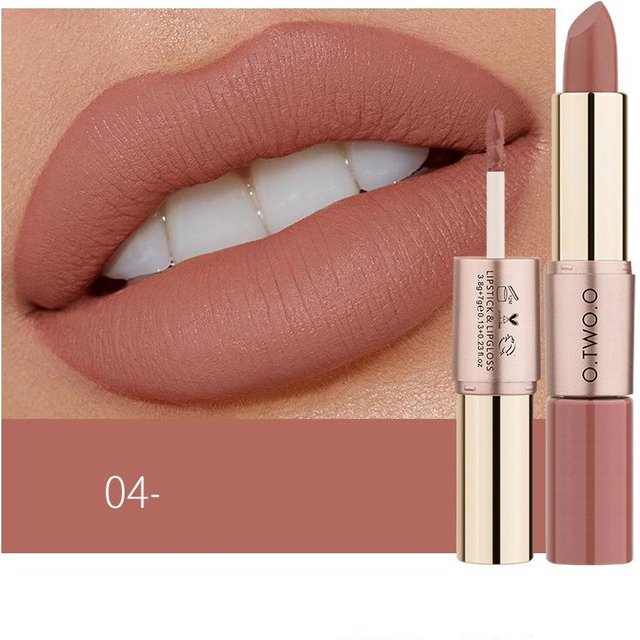 O.TWO.O Duo Matte Matte Lipgloss Lippenstift 2 in 1 0.4