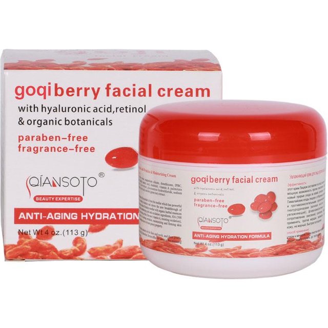 WolfBerryes Gesichtscremes 113 Goji-Essenz, feuchtigkeitsspendende Goqi-Beeren-Hautpflege, chinesische Ehe-Rebe, Schienbeinpflege, kosmetische Anti-Falten-Creme 113g red