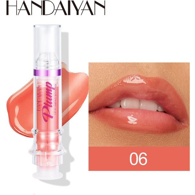 Lip Plumping Booster Sexy Plumper Glitter Red Nude Lippenstift Flüssiges, wasserdichtes, feuchtigkeitsspendendes Lippenöl Lipgloss Lippen-Make-up