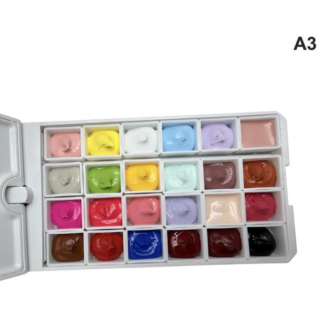 1 Stück Nagellackpalette No-Wipe Stempelgel 18/24 Farben für Nagelkunst Farbmischung Gradient Ombre Effekte DIY Maniküre Werkzeug A3