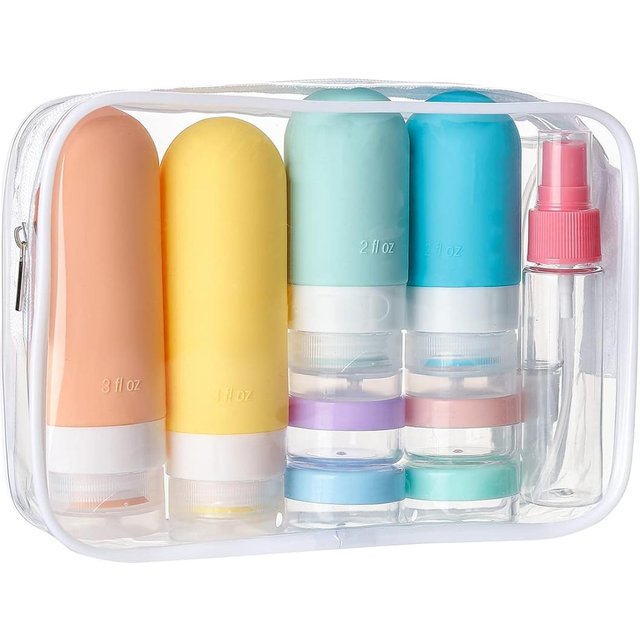 Bouteille de rangement, ensemble de voyage, bouteille de shampooing, bouteille de lotion cosmétique, bouteille en silicone blanc