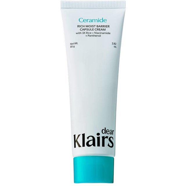 Klairs Rich Moist Barrier Kapselcreme Feuchtigkeitsspendend Nährend 80g Gesichtscreme Tägliche Hautpflege white