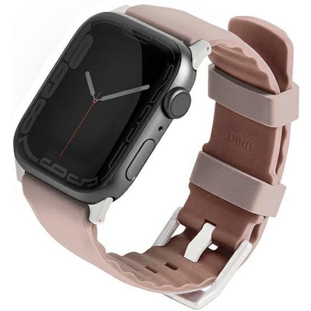Uniq Armband Linus Apple Watch Series1/2/3/4/5/6/7/8/9/Se/Se2 38/40/41Mm. Airosoft Silikon Rosa/Blush Pink