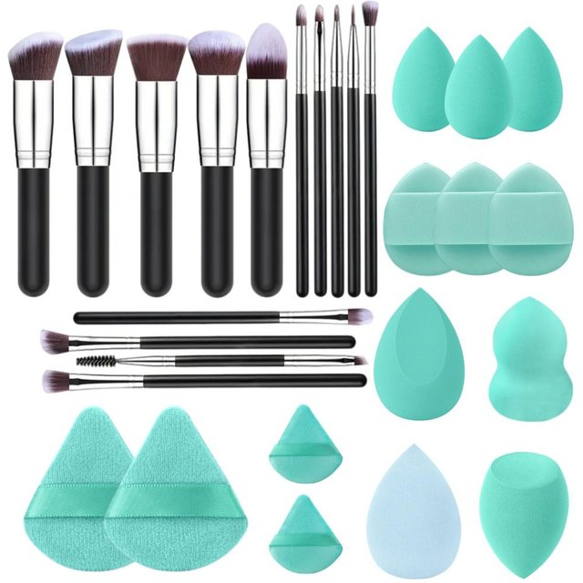 Ensemble Professionnel de 14 Pinceaux de Maquillage Doux Moelleux pour Fond de Teint Ombre à Paupières Correcteurs Mélangeur Pinceau Blush Kabuki Outils de Beauté pour Femmes