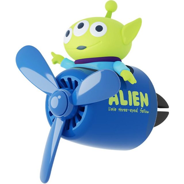 Désinfectant d'air Disney Toy Story Parfum de voiture Propulseur Kawaii Désodorisant pour aérateur de voiture Parfum Convient pour la décoration intérieure de voiture A yellow
