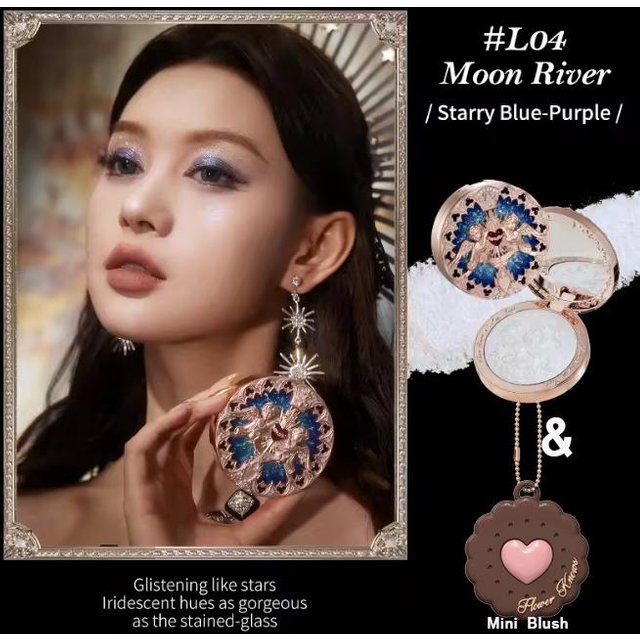 Flower Knows Körperglitzer Kleiner Engel Relief Highlight Gesichtspuder Iluminador Make-up Kontur Highlighter Palette 8g/0.3Fl.oz