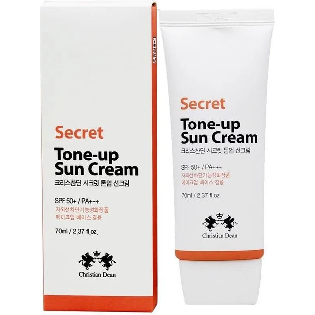 Christian Dean Secret Tone-Up Sonnencreme SPF50+ PA+++ 70ml white