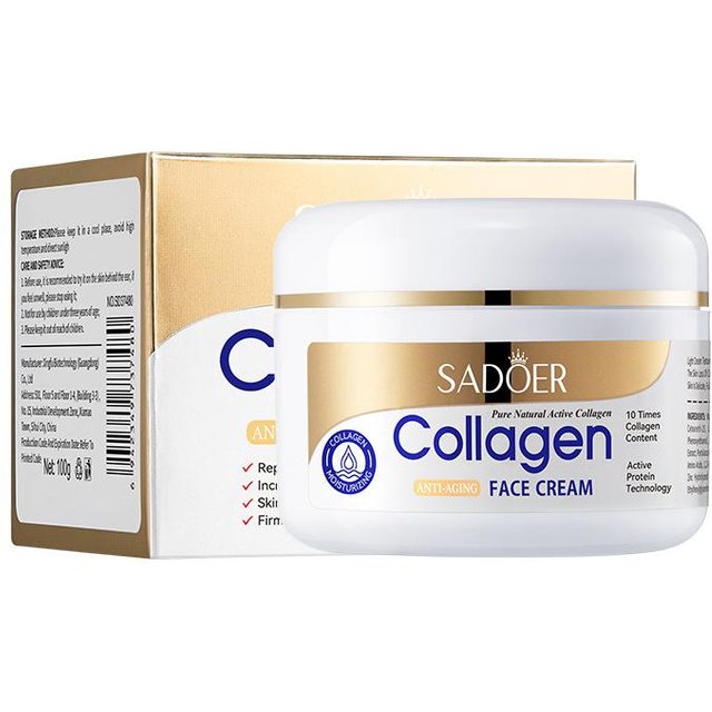 SADOER Collagène Soins de la peau Série Crème hydratante anti-rides pour le visage Produits de soins de la peau Face Cream 100g