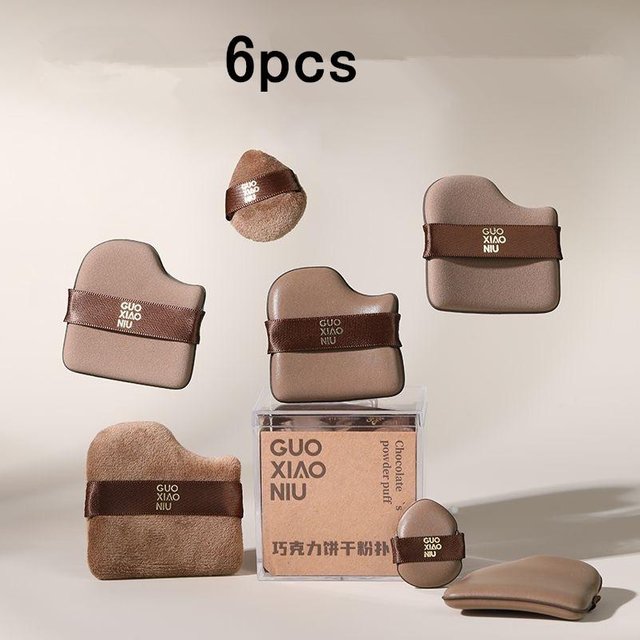 Guoxiaoniu 6 Stück Make-up Blender Puffs Air Cushion Foundation Schwamm lose Puderpuffs Kosmetik-Applikator Werkzeug