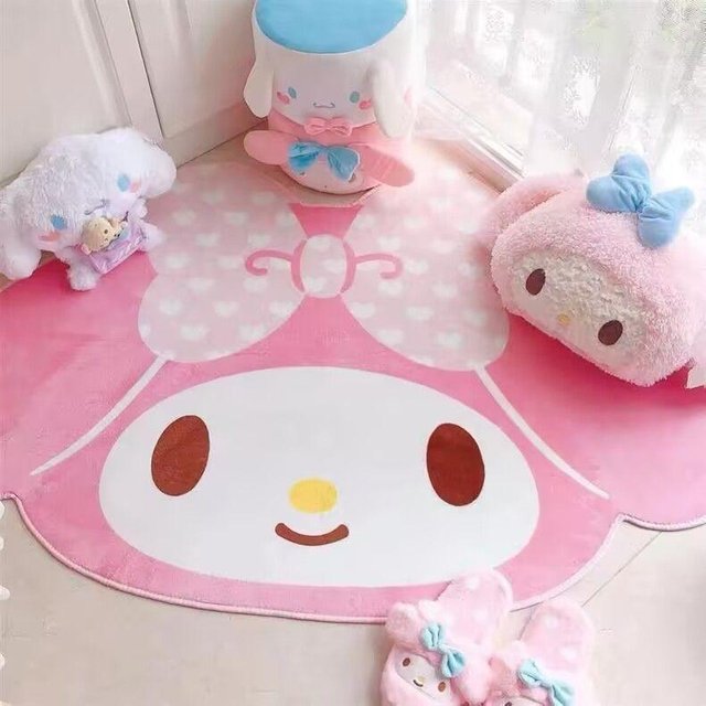 Cartoon Niedliches Schlafzimmer Nachttischdecke Kommode Make-up Badezimmer Badezimmer Saugfähige Rutschfeste Fußmatte 40*60CM