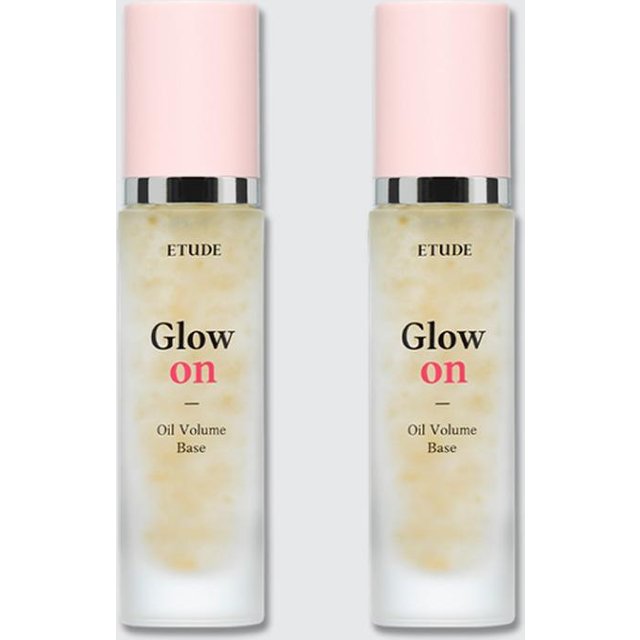 ETUDE HOUSE Glow On Base Oil Volumen 30 ml (All-in-One Make-up-Basis: Feuchtigkeit/Strobing/Grundierung) 2PCS white