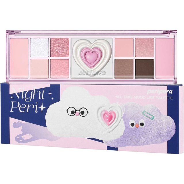 Peripera Palette ALL TAKE MOOD LIKE 04 COOL BLUSH (PÉRIE DE NUIT) - palette de maquillage