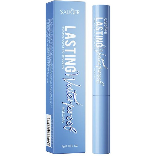 Styling-Mascara, wasserfest, langanhaltend und langlebig, verschmiert nicht die Augen 4g white