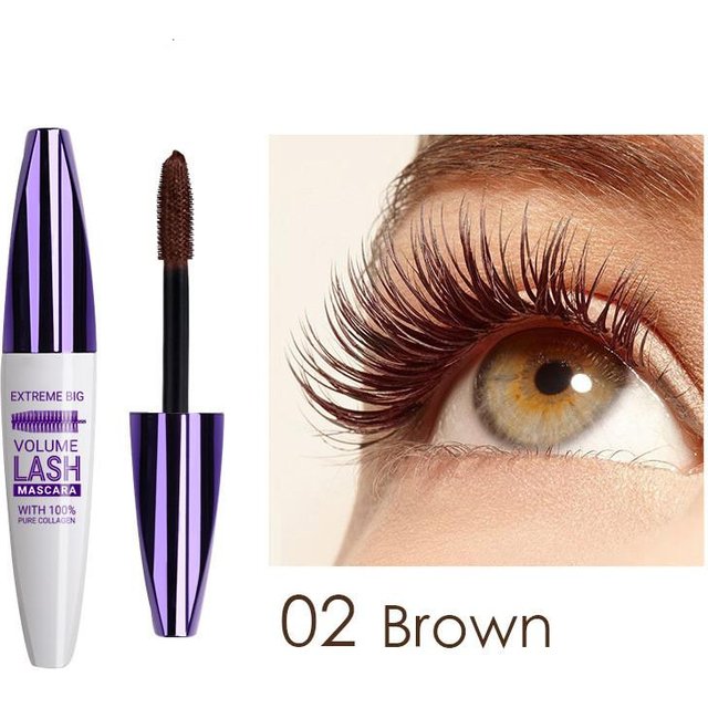 Mascara 5D couleurs bleues, imperméable, longue durée, bouclage, Extension de cils en Fiber de soie, maquillage, cils blancs, cosmétiques pour femmes, nouveau