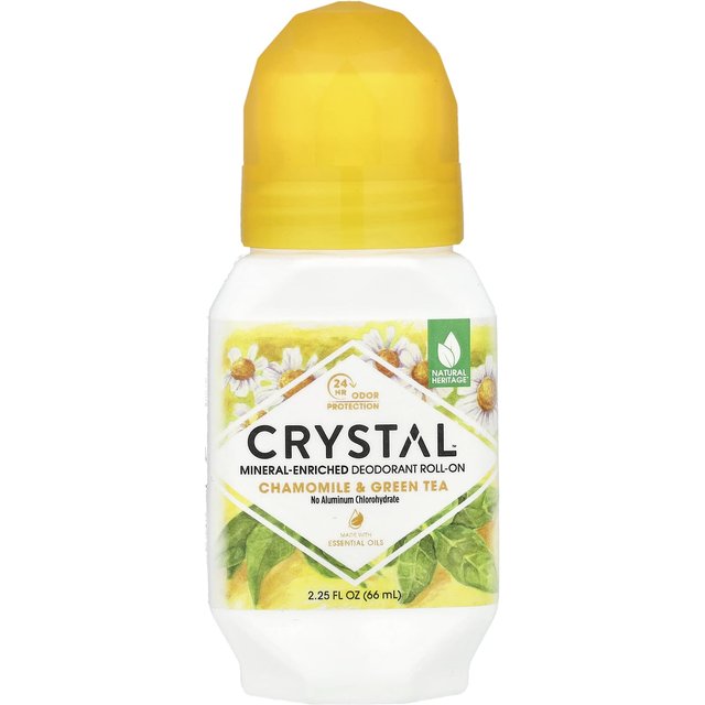 Mineralangereichertes Deodorant Roll-On, Kamille- & Grüntee-Aromen, 66 ml (2.25 fl oz) yellow