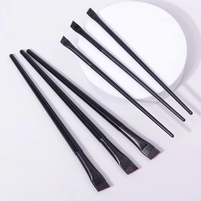 5/6/8/10pcs Ensemble de Pinceaux de Maquillage Naturels pour les Yeux Pinceau Détail Fard à Paupières Pinceau Maquillage Blanc Ultra Doux Fard à Paupières Eyeliner Outil de Maquillage