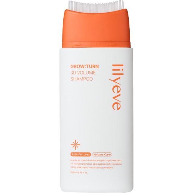 lilyeve Growturn 3D Volumenbürste Shampoo 200ml, 500ml / lilyeve Growturn Exosome Bürsten-Ampulle 100ml (12 Optionen) # Shampoo 200ml x 1pcs orange