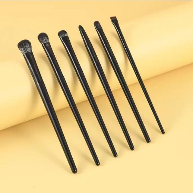 Natürliche Augen Make-Up Pinsel Set Lidschatten Pinsel Augenbrauen Kontur Eyeliner Pinsel Frauen Augen Kosmetik Blending Detail Make-Up-Tools schwarz